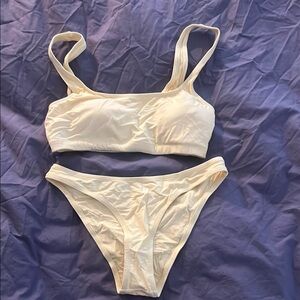 Girlfriend Collective Lemonade Bikini Set NWOT